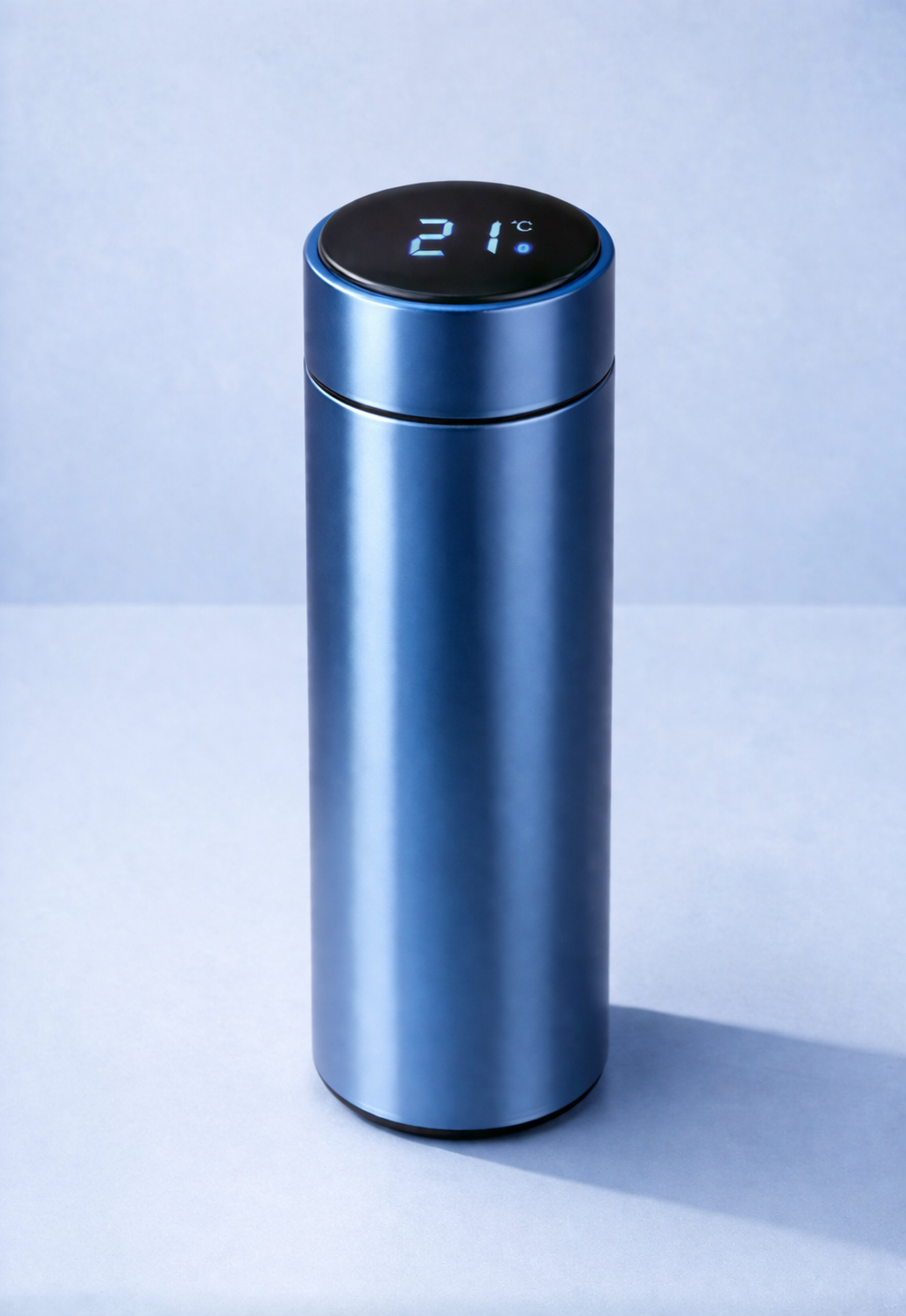 Termo con pantalla Digital LED 500 ml Azul