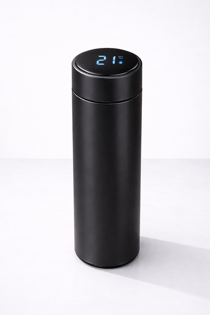 Termo con pantalla Digital LED 500 ml Negro