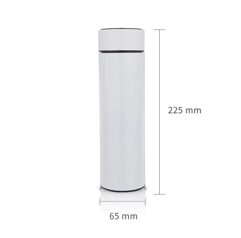Termo con pantalla Digital LED 500 ml Azul