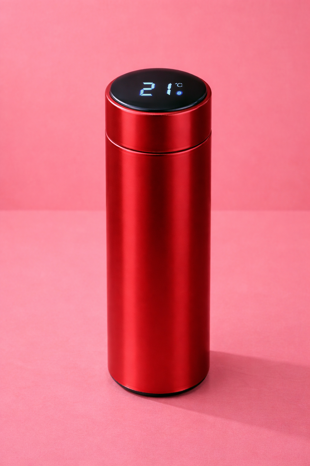 Termo con pantalla Digital LED 500 ml Rojo