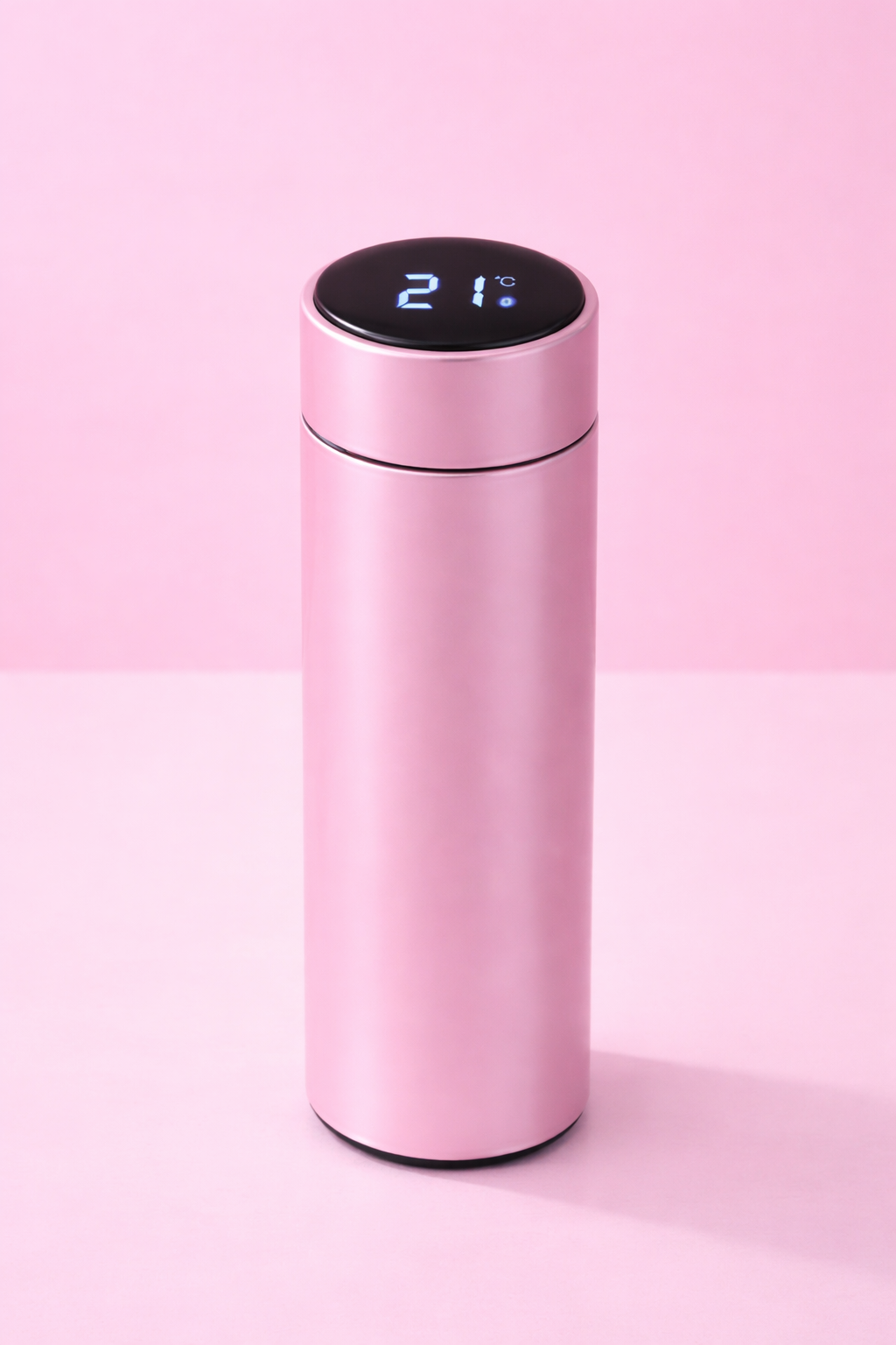 Termo con pantalla Digital LED 500 ml Rosa